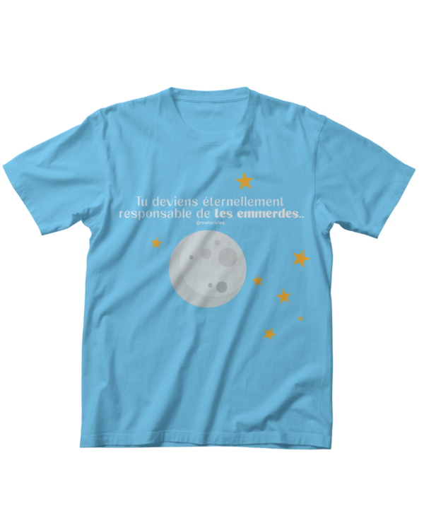 T-shirt "Tu te tornas eternamente responsável pelos teus b.o" em francês - Image 3