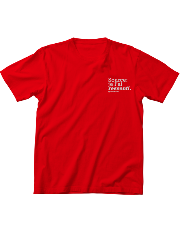 T-shirt "Fonte Eu Senti" – Versão em Francês - Image 3